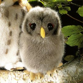 ケーセン Koesen ぬいぐるみ モリフクロウの子