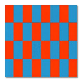 童具館 ケルンモザイク45四角B(長方形 青・橙)