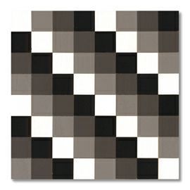 童具館 ケルンモザイク45四角AS1(1/4正方形 無彩色)