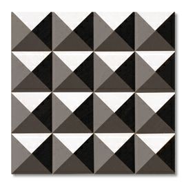 童具館 ケルンモザイク45四角CS1(1/4直角二等辺三角形 無彩色)