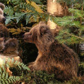 ケーセン Koesen ぬいぐるみ リトルベア 座り