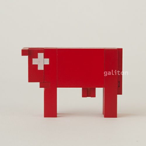 ネフ社 Naef スイスの赤い牛 Vache rouge klein