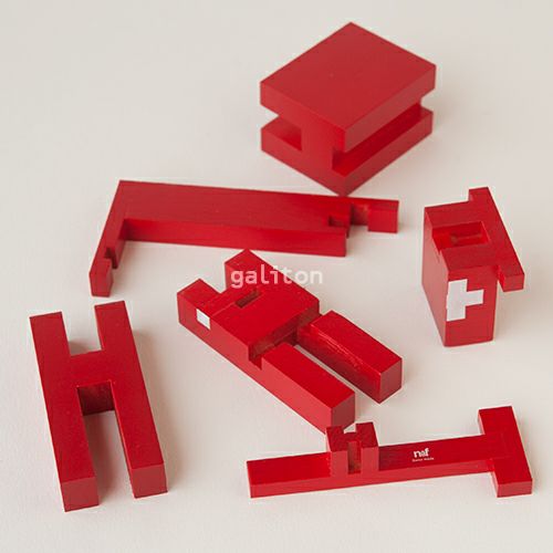 ネフ社 Naef スイスの赤い牛 Vache rouge klein