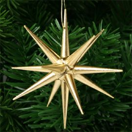 【xmas限定販売】《クリスマスオーナメント》 アルビンプライスラー Albin Preissler 金の星（ベツレヘムの星）・大（単品）