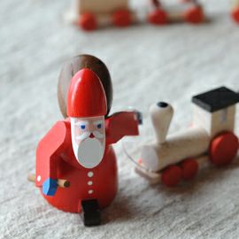 【xmas限定販売】 汽車を引くサンタ