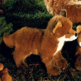 ケーセン Koesen ぬいぐるみ キツネの子 立ち