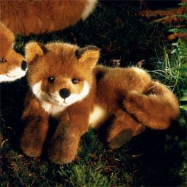 ケーセン Koesen ぬいぐるみ きつねの子 伏せ