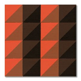 童具館 ケルンモザイク45四角C5(1/2直角二等辺三角形 橙清濁色)