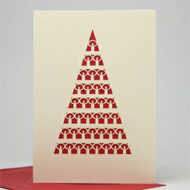 【xmas限定販売】 切抜カード キャンドル 赤