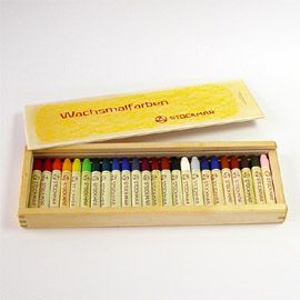 シュトックマー Stockmar 蜜蝋クレヨン スティッククレヨン24色木箱入