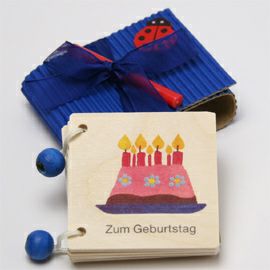 キーナー Kiener キーナー ロウソク付誕生日BOOK 男の子 ドイツ語版