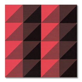 童具館 ケルンモザイク45四角C4(1/2直角二等辺三角形 赤清濁色)