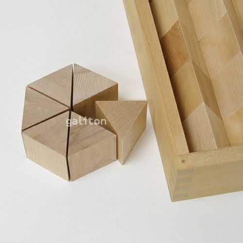 童具館 ワクブロック WAKU-BLOCK45 G12(正三角柱)【メーカー欠品につきご予約受付中/納期:受注後約2～3か月】