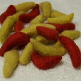 ヴォルマヌファクトゥアフィルゲス Woll-Manufaktur Filges ティアフェルトビーズ オレンジ系