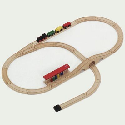 MICKI汽車セット・つり橋＋線路、踏切、BRIO・トーマス MICKI汽車セット<吊り橋セット> MICKI/ミッキィ社 | ANDCHILD