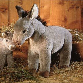 ケーセン Koesen ぬいぐるみ ろば グレー