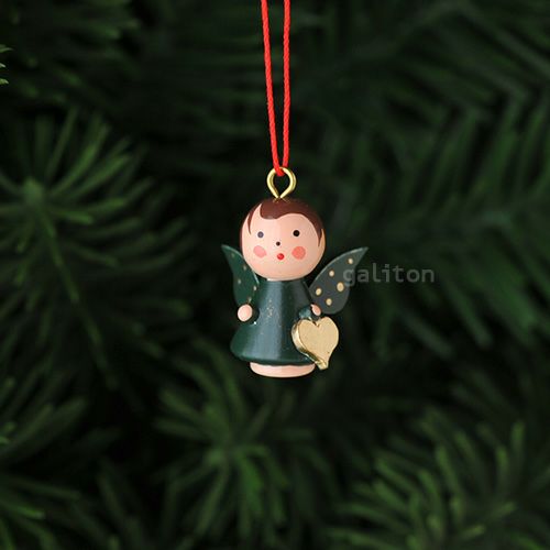 【xmas限定販売】《クリスマスオーナメント》 クリスティアンウルブリヒト Christian Ulbricht ミニミニ天使 緑