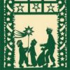 【xmas限定販売】 切抜カード スタンド スターシンガー 緑
