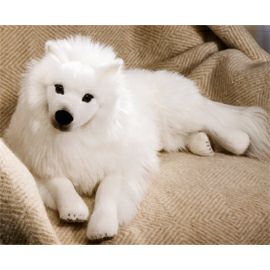 ケーセン Koesen ぬいぐるみ 日本スピッツ 伏せ JAPANESE SPITZ LYING