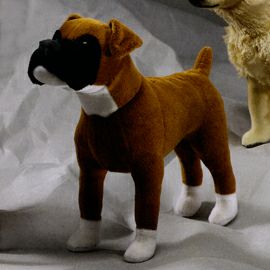 ケーセン Koesen ぬいぐるみ ミニチュア 犬 ボクサー BOXER