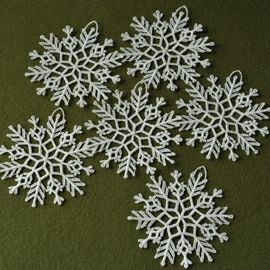 【xmas限定販売】 レースリース ダイアモンドダスト6枚セット