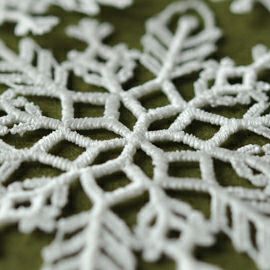 【xmas限定販売】 レースリース ダイアモンドダスト6枚セット