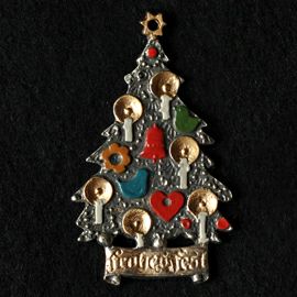 【xmas限定販売】 錫のオーナメント クリスマスツリーb