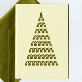 【xmas限定販売】 切抜カード キャンドル ゴールド
