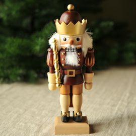 くるみ割り人形 クリスティアンウルブリヒト Christian Ulbricht 王様 茶 金の王冠 32634