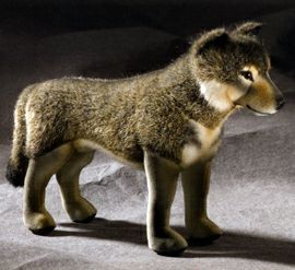 ケーセン Koesen ぬいぐるみ ミニチュア オオカミ WOLF