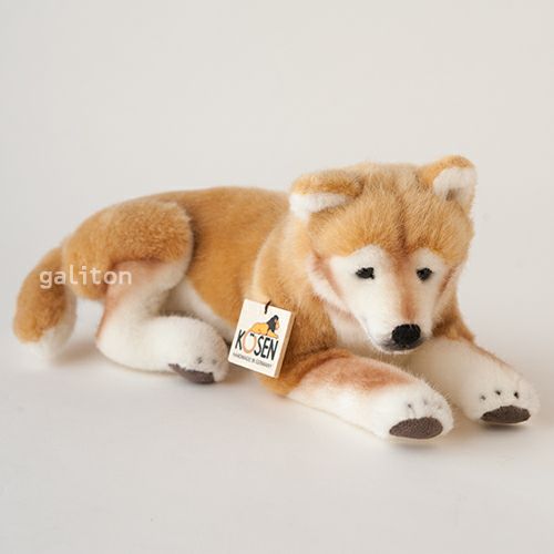 ケーセン Koesen ぬいぐるみ 柴犬 伏せ SHIBA INU, LYING