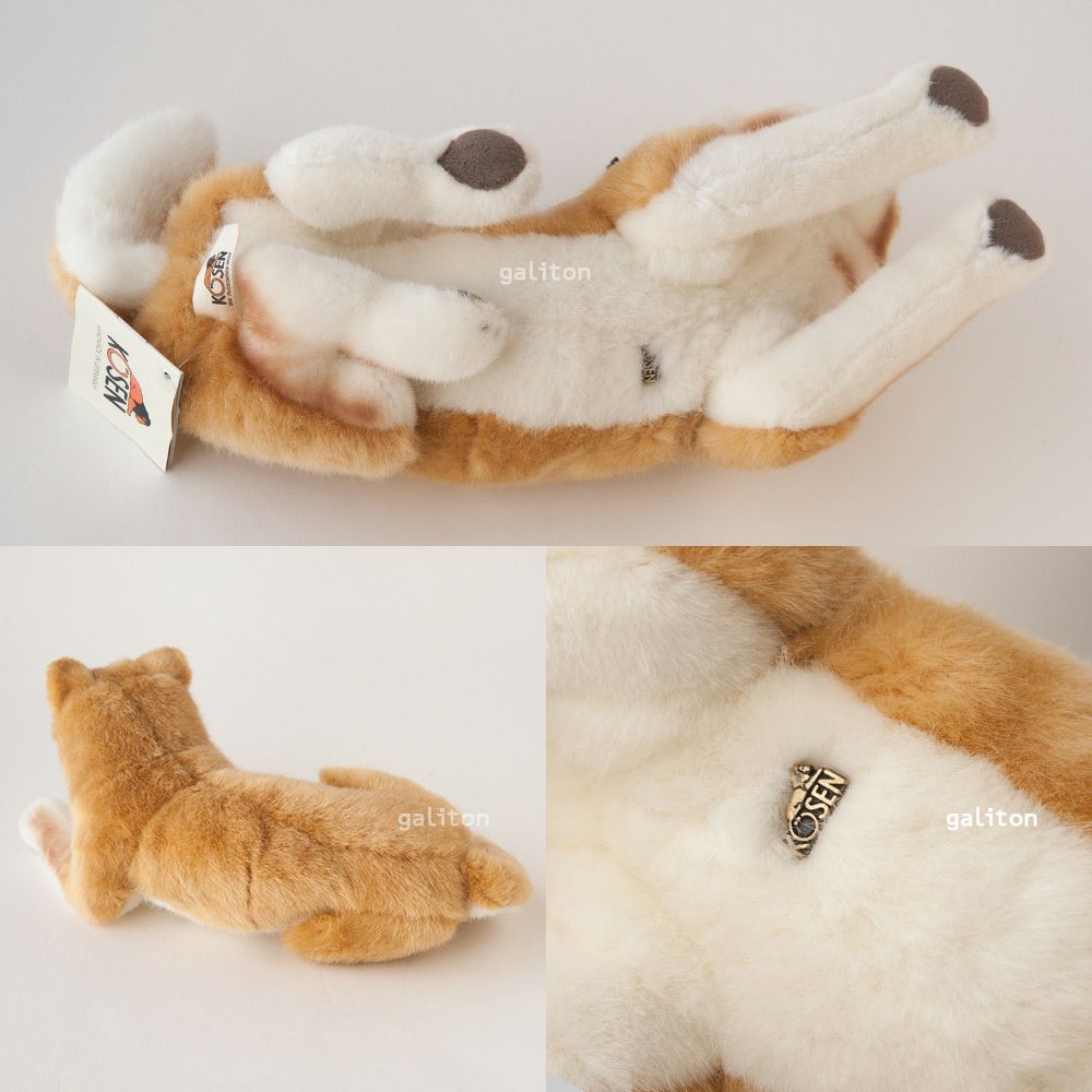 ケーセン Koesen ぬいぐるみ 柴犬 伏せ SHIBA INU, LYING