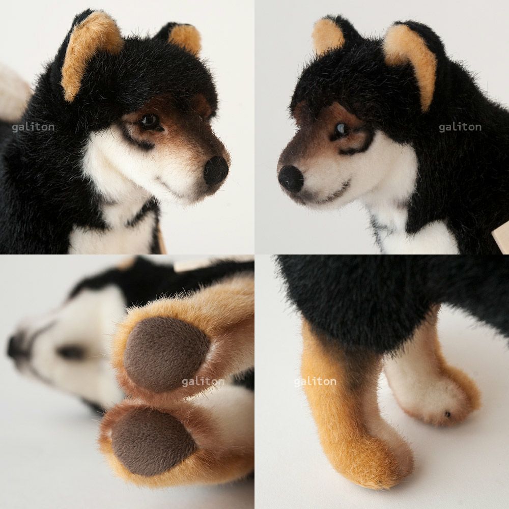 ケーセン Koesen ぬいぐるみ 柴犬 黒（黒柴）
