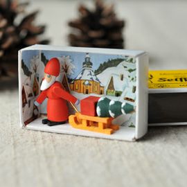 【xmas限定販売】 マッチ箱 サンタ