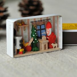 【xmas限定販売】 マッチ箱 サンタの工房