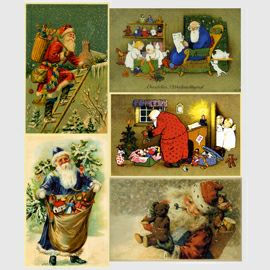 【xmas限定販売】 クリスマスポストカード5枚組A