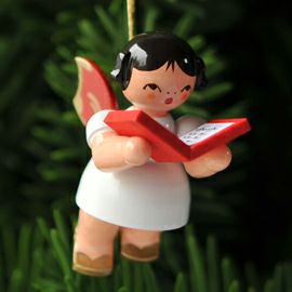 【xmas限定販売】《クリスマスオーナメント》 ウーリッヒ Uhlig 赤い羽根の天使 コーラス