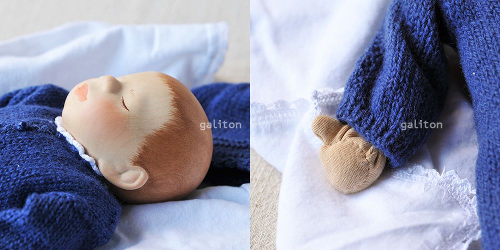 Elisabeth Pongratz ポングラッツベビー(大)B017S青服