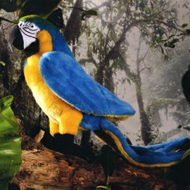ケーセン Koesen ぬいぐるみ ルリコンゴウインコ BLUE-AND-YELLOW MACAW
