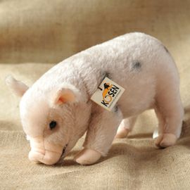 ケーセン Koesen ぬいぐるみ マイクロピッグ モヘア ピンク 小ぶち MICRO PIG 0950