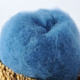 ヴォルマヌファクトゥアフィルゲス Woll-Manufaktur Filges 草木染め羊毛 メルヘンウール単色 10青