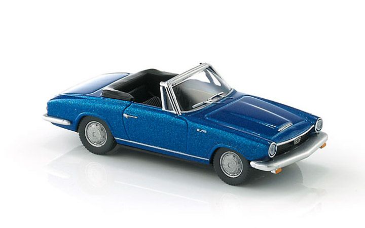 ヴィーキング Wiking 018649 1/87 グラース 1700GT cabriolet blue metalic