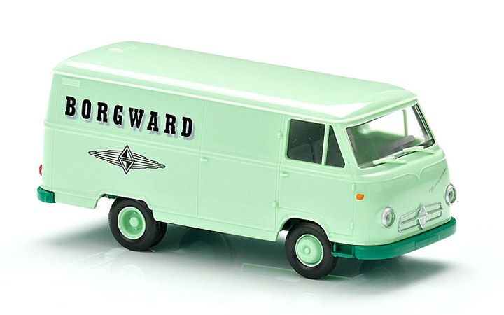 ヴィーキング Wiking 027049 1/87 ボルグヴァード box van white green