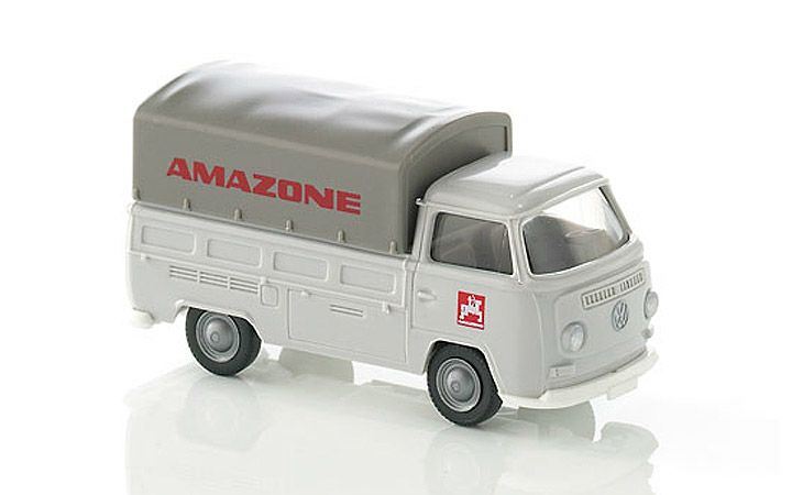 ヴィーキング Wiking 031602 1/87 フォルクスワーゲン T2 flatbed truck with tarpaulin Amazone