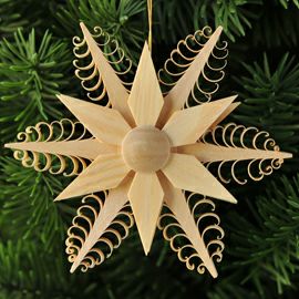 【xmas限定販売】《クリスマスオーナメント》 削り木の星A 199173