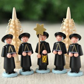【xmas限定販売】 5人の聖歌隊と木