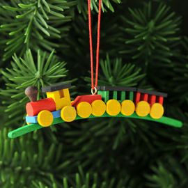 【xmas限定販売】《クリスマスオーナメント》 クリスティアンウルブリヒト Christian Ulbricht 緑のレールと汽車