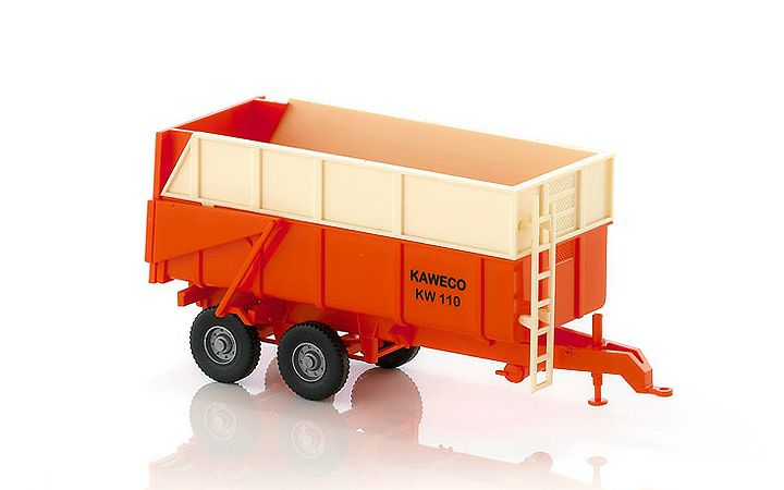 ヴィーキング Wiking 038702 1/87 KAWECO Agricultural dump trailer orange/pale ivory