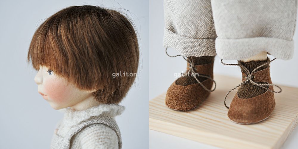 Elisabeth Pongratz ポングラッツ人形 オールウッド H309 ベージュ吊ズボン