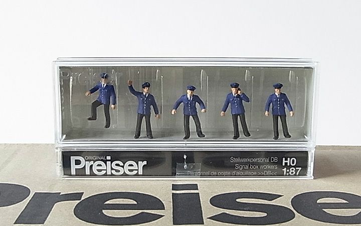 Preiser/プライザー 10012 HO 1/87 信号所作業員 DB